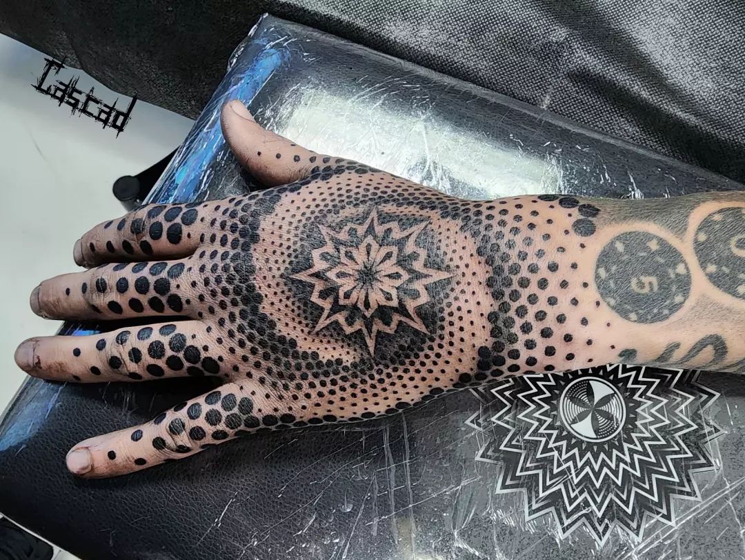 Dotwork tattoo style